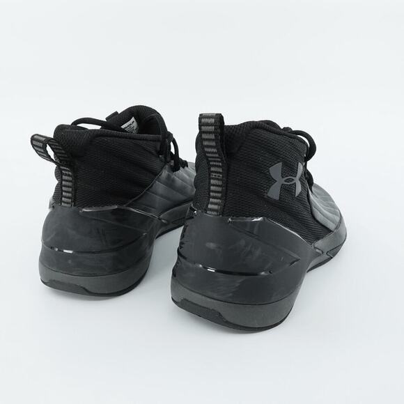 Under Armour UA Lockdown 3 Shoes Mens 7.5 Black Mid Top Basketball - Picture 8 of 13